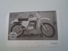 advertising Pubblicità 1977 MOTO ANCILLOTTI 125 CH REGOLARITA'