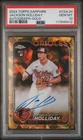 2024 TOPPS CHROME SAPPHIRE AUTO GOLD JACKSON HOLLIDAY ROOKIE RC 42/50 PSA 10