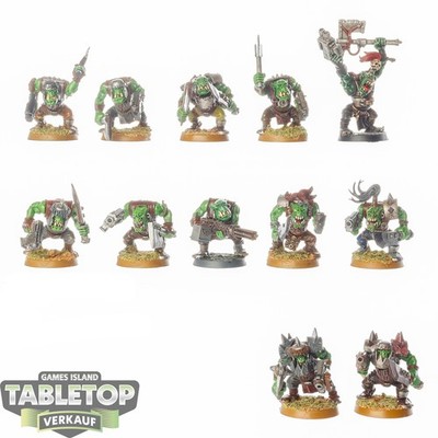 Orks - 11 Ork Boyz - bemalt
