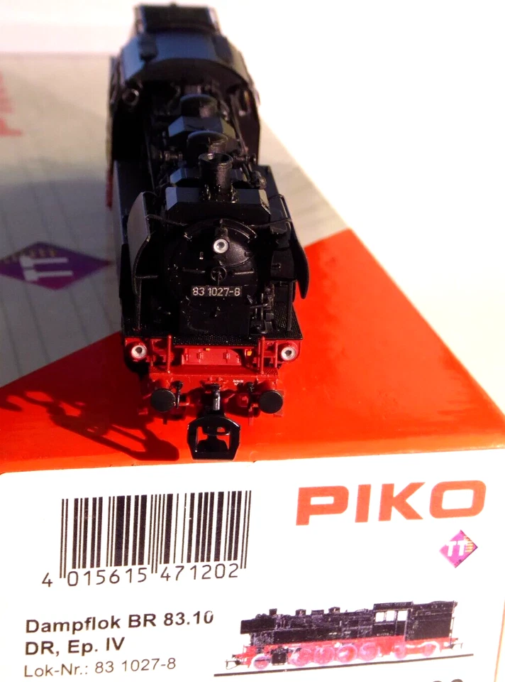 Piko 47121 Tt DCC Sound Tank Steam Locomotive Br 83 1027-8 the Dr Era 4 With LED - Image 3 of 4