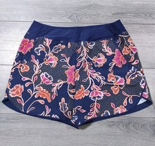 Womens Plus Size Swim Shorts Swimwear High Quality Blue Pattern Size