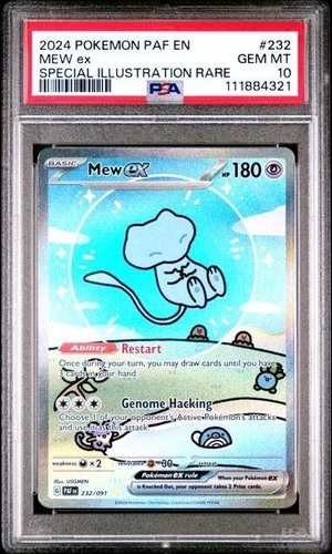 MEW EX 232/091 PSA 10 POKEMON EN PALDEAN FATES SPECIAL ILLUSTRATION RARE SIR