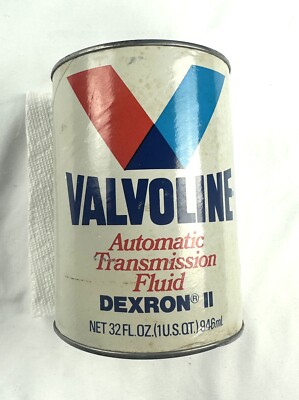 VALVOLINE OIL CAN DEXRON-2 ATF AUTOMATIC TRANSMISSION FLUID FULL 1 QUART