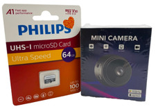 Camtrix Mini Camera WiFi App Home Security HD Night Vision with 64GB MicroSD