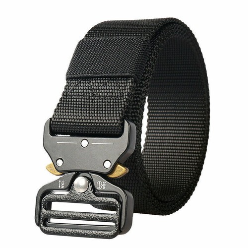 Tactical Army Combat Belt Waistband Men's Casual Military Rescue Rigger Belts - Foto 6 di 15
