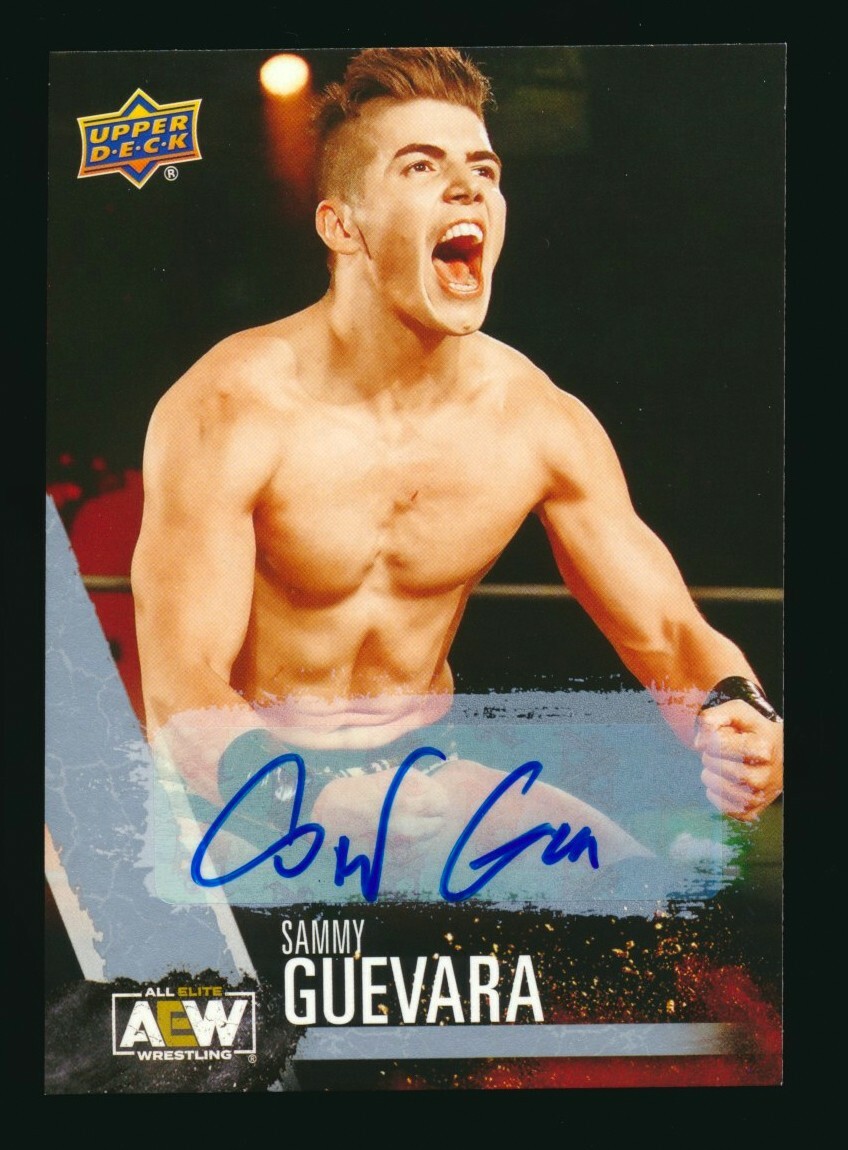 2021 Upper Deck AEW All Elite Wrestling Autograph Auto #15 Sammy Guevara b