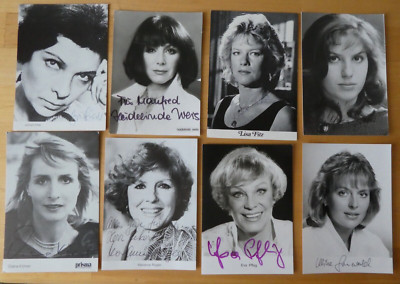 8 Autogramme Autogrammkarte Schauspielerinnen LISA FRITZ  HEIDELINDE WEISS
