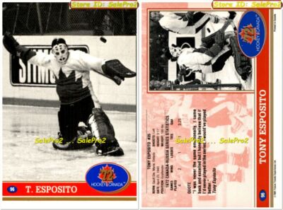 FUTURE TRENDS 1991 TONY ESPOSITO NHL CHICAGO BLACKHAWKS 1972 HOCKEY CANADA #96