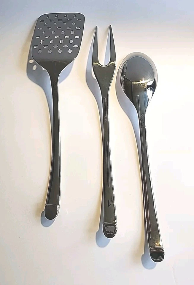 Juego de encimera soporte utensilios de cocina Robert Welsh moderno negro y plateado Foto 4 de 4