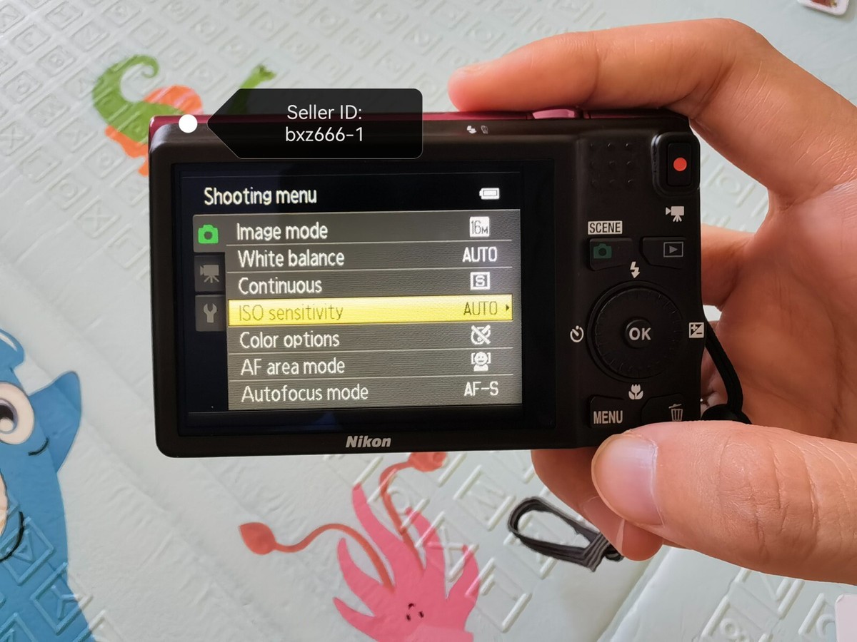 Nikon Coolpix S6200 16 MP Digital Camera 10x Optical w/battery SD