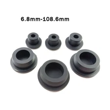 Hole Plugs Silicone Rubber Blanking End Cap Pipe Inserts Bungs 6.8-98.6mm Black