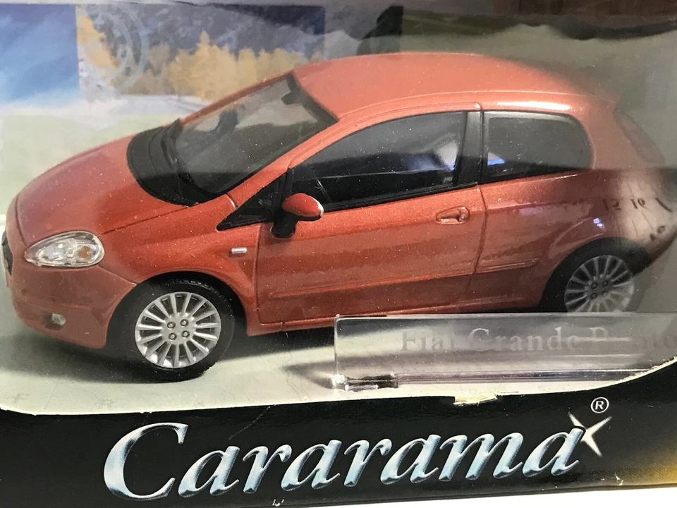 Cararama FIAT GRANDE PUNTO Naranja Diecast Coleccionable Escala 1/43 Foto 3 de 4
