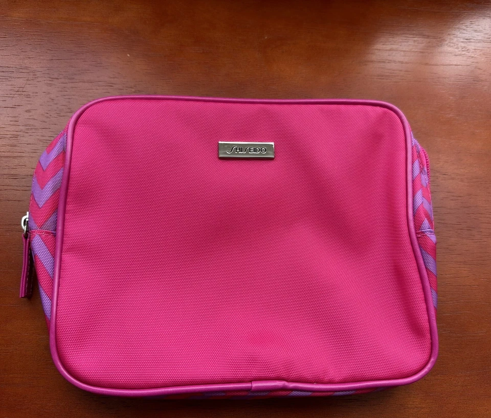 Lote *8* SHISEIDO, LANCOME Bolsa Cosmética com Zíper Bolsa de Maquiagem Bolsa de Viagem NOVA - Imagem 3 de 4