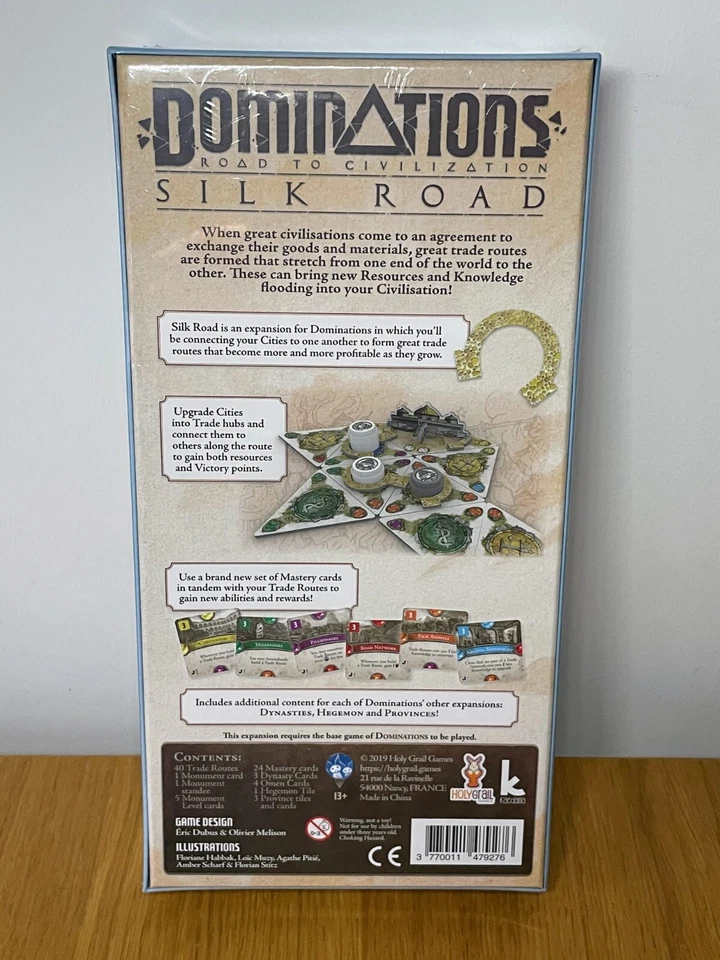 Dominations: Road to Civilization - SILK ROAD EXPANSION - New, Sealed - Image 2 of 4