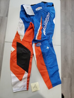 NEW Troy Lee Designs GP Pants size 30 adult vega blue orange men's mx off road