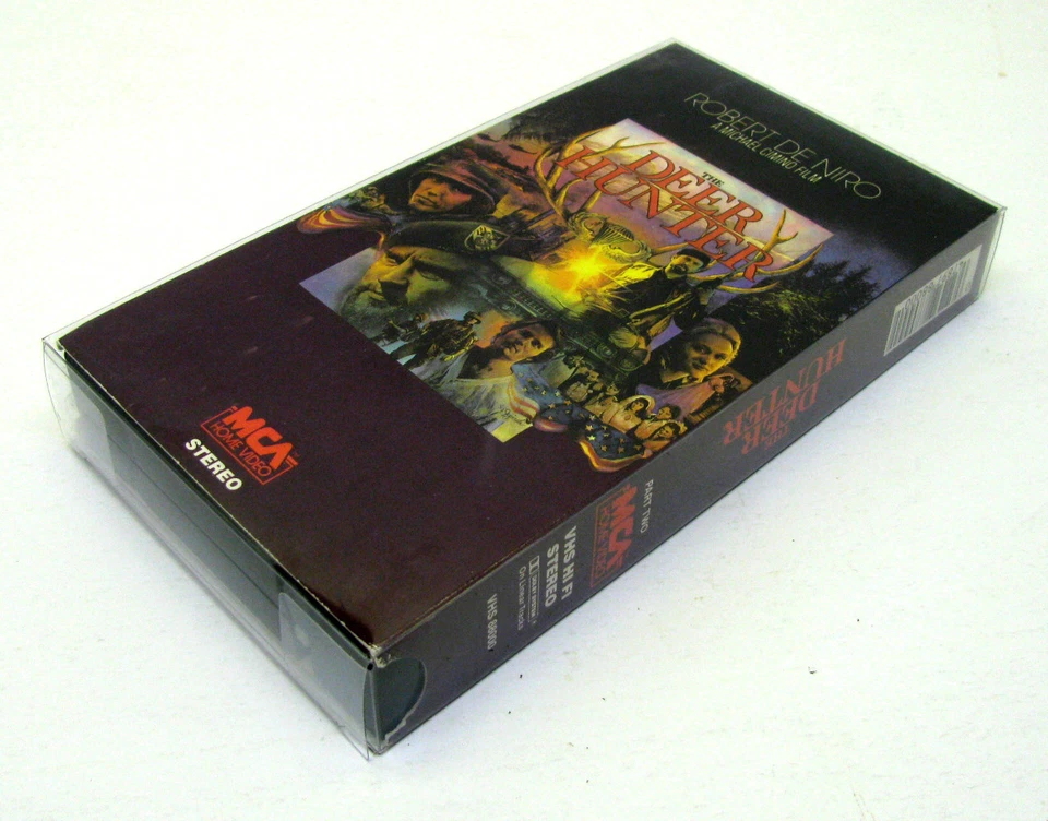 25x STANDARD VHS MOVIE (SIZE A) CLEAR PLASTIC PROTECTIVE BOX PROTECTORS SLEEVE Foto 4 de 4