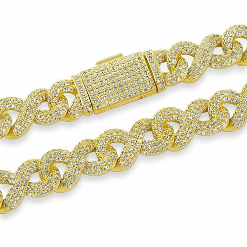 Infinity Link CZ Cuban Style Chain | eBay