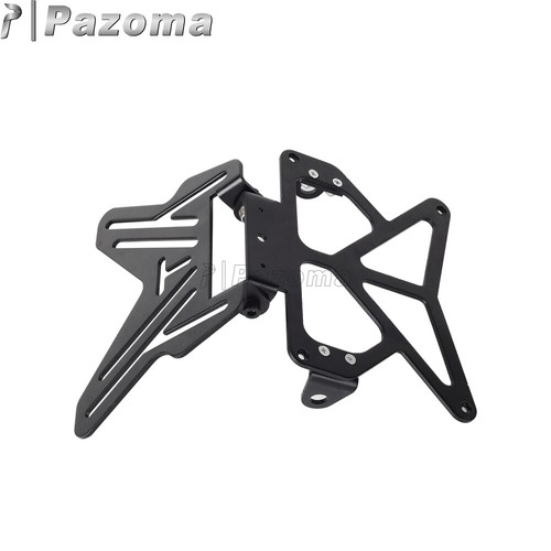 Motorcycle Number Plate Hanger Bracket Slide In License Plate Mounts Universal - Picture 6 of 10