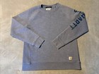 Carhartt Sweatshirt Womens Large (12/14) Blue Crewneck 104410 E40