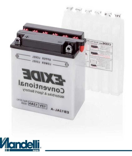 6705285 Eb12Al-A Bimota Yb 9 Bellaria 600 1990-1993 Battery No Acid Kit - Picture 2 of 2