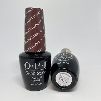 OPI GelColor Soak Off Gel Nail Polish LED/UV Pick Your Color 0.5oz 15ml new