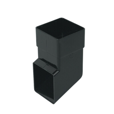 Square Line Static Caravan Gutter Downpipe Shoe Black Guttering Rainwater System