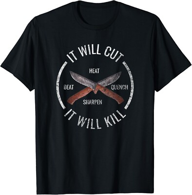 Fire Forged Knife Blacksmith T-Shirt Sword I_d Hit That Gift Unisex T-Shirt