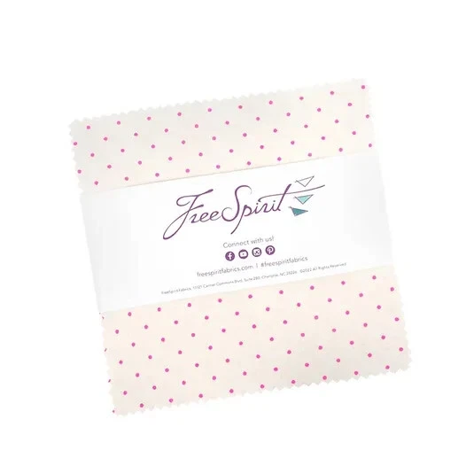 Charm Pack 5" Cuadrados 42 piezas Free Spirit Tula Rosa "Pequeñas Coordenadas" Foto 2 de 2