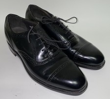 Bostonian Mens Black Leather USA Made Lace Up Dress Shoes Size 9.5D