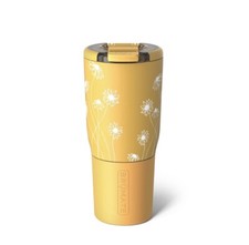 Br Mate    Yellow SunDaisy Nav 25 oz. Travel Tumbler Cup BruMate NEW