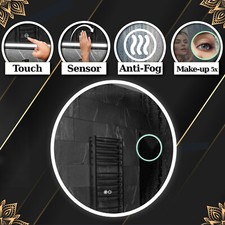 DELHI ILLUMINATO LED specchio del bagno INTERRUTTORI make-up