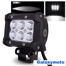 4 Cree White 6 Led 18w Spot Beam Off Road Roofworkatvutetruck Light Bar 4x4