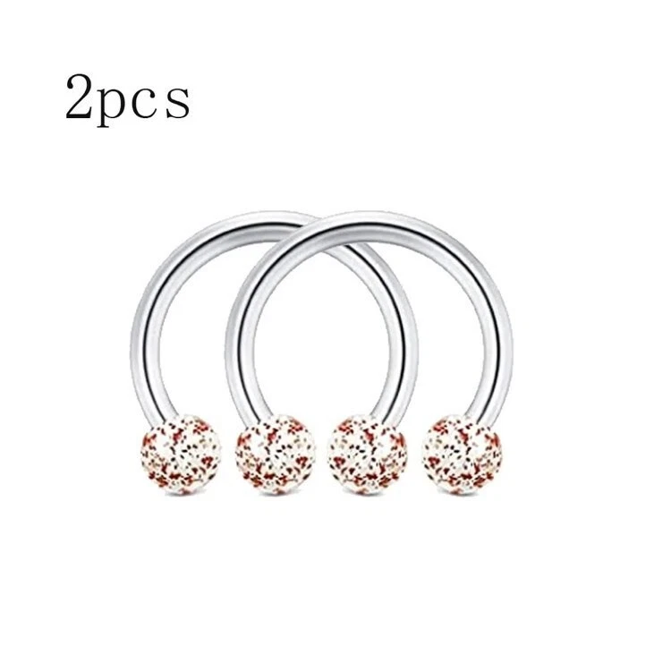 10 Ptz Piercing ACCIAIO INOX barbell barretta bilancino Orecchio Lingua Unisex - Immagine 2 di 4