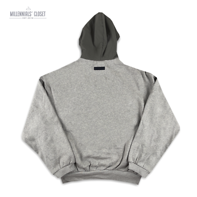 パーカー・フーディ Essentials 24SS Nylon Fleece Hoodie Dark Heather Oatmeal Ink Fear of God Essentials Nylon Fleece Hoodie Dark Heather