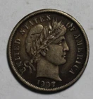 1907 Barber Dime WR736