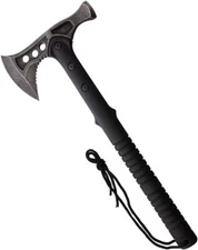 ElitEdge Tactical Axe 6.5" Black Stonewash Stainless Steel Head Nylon Handle