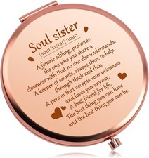 Soul Sister Gift for Women Compact Makeup Mirror Friendship Gifts for Friends B