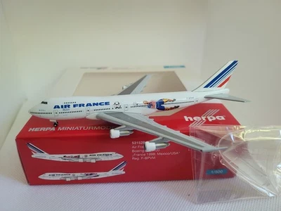 Herpa Wings 1:500 Air France Boeing 747-100 France 1998 Mexico/USA F-BPVM OVP - Bild 1 von 4