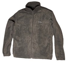 Size XL- Men's Columbia XM1247 Mount Grant Full Zip Gray Fleece Jacket
