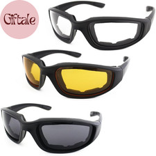 3 Pair Motorcycle Riding Glasses Padding Goggles UV Protection Dustproof Windpro