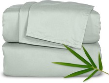 Twin XL Sheets Genuine 100 Organic Viscose Derived from Bamboo Bed Sheet Set