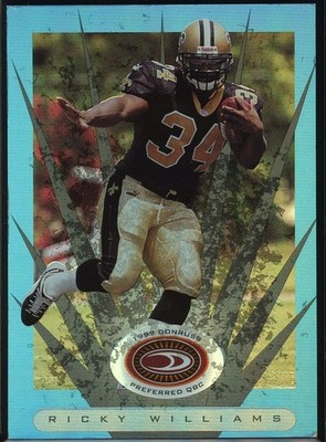 RICKY WILLIAMS - 1999 Donruss Preferred QBC Power #120 - JERSEY NUMBER 34/50!