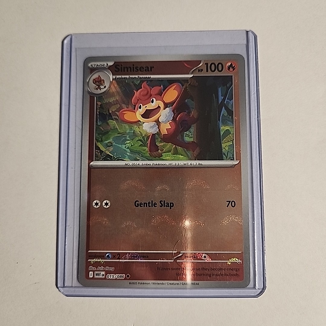 Simisear (Poke Ball Pattern) Holofoil 015/086 Uncommon SV: White Flare Near Mint