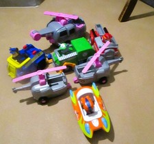 Paw Patrol -12 Characters-8 Vehicles With Helicopters Boats and More Lot of 20