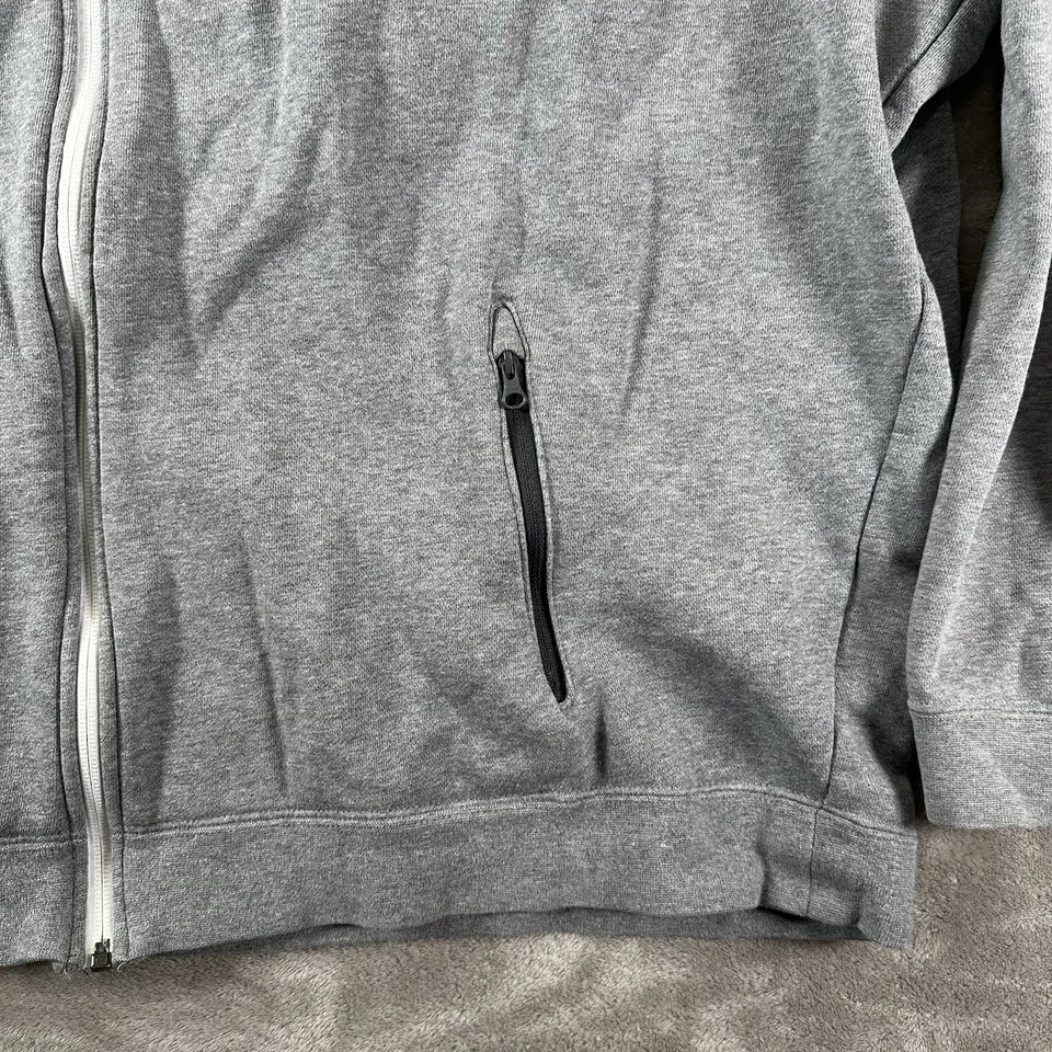 Chaqueta Nike Air para Hombres Cremallera Completa Polar Correvientos Gris/Negro Sudadera con Capucha Talla 2xl Foto 4 de 4