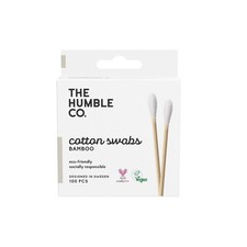 Humble Brush Humble Bamboo Cotton Buds White 100pcs - 5 Pack