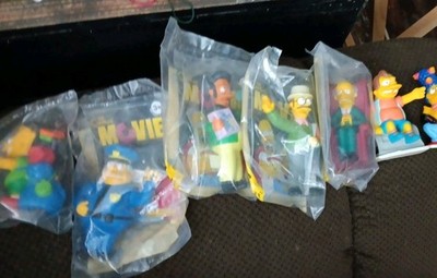 2007 The Simpsons Movie Burger King Toys  set, Lot of 7,All Sealed 
