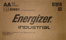 Energizer EN91 Industrial Alkaline Batteries AA Battery Long Life - 144 Pack 0.48 per gallon