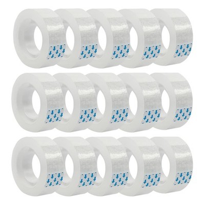 15 Rolls Transparent Clear Tape Refills for Dispenser, 0.7-Inch Wide, 27.3 Ya...