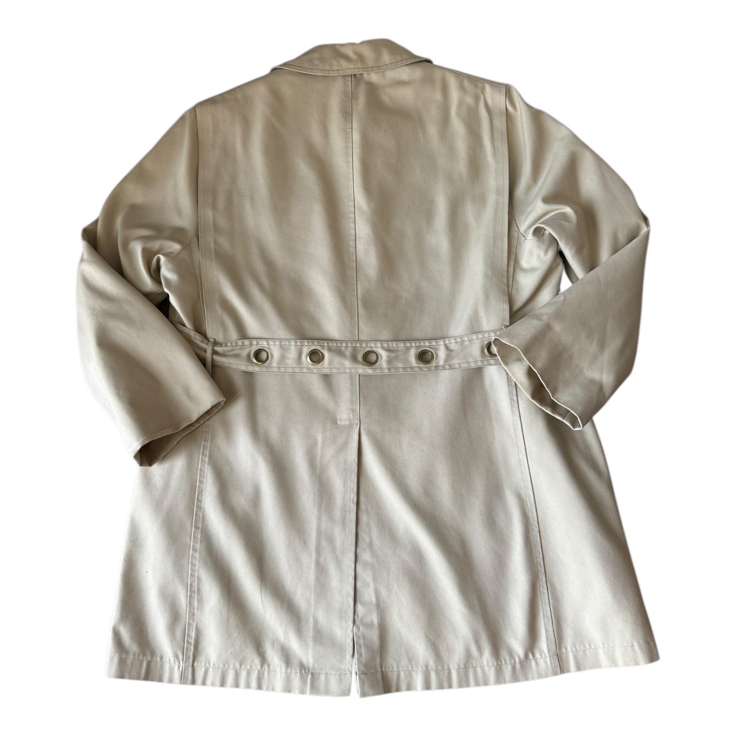 Vintage 70s Jonathan Weitz Harbor Master removable Plaid Lined Trench Coat Large image 8